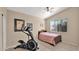 Bedroom with an elliptical machine and a bed at 4167 E Hallihan Dr, Cave Creek, AZ 85331
