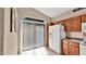 Kitchen area with a white refrigerator and sliding glass door at 4167 E Hallihan Dr, Cave Creek, AZ 85331