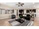 A cozy living room featuring a plush sofa, modern coffee table, and stylish decor at 4277 N 180Th Ln, Goodyear, AZ 85395