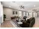 A cozy living room featuring a plush sofa, modern coffee table, and stylish decor at 4277 N 180Th Ln, Goodyear, AZ 85395