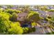 Aerial view of a home with a private backyard, sparkling pool, and mature landscaping at 5139 S Marble St, Gilbert, AZ 85298