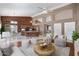 This living room features high ceilings, neutral colors, and an open floor plan at 592 W Harvard Ave, Gilbert, AZ 85233