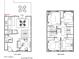 Detailed floor plan showcasing the layout of both floors, including room dimensions and key features at 6945 E Osborn Rd # B, Scottsdale, AZ 85251