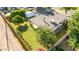 The backyard boasts a storage shed, landscaping and a covered patio at 743 W Ocotillo Rd, Phoenix, AZ 85013