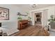 Cozy living room featuring a fireplace, comfortable seating, and stylish decor at 743 W Ocotillo Rd, Phoenix, AZ 85013