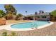 Beautiful backyard pool with clear blue water, offering a refreshing escape in a serene outdoor space at 8532 E Sheridan St, Scottsdale, AZ 85257