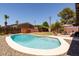 Backyard swimming pool with lounge area, ideal for outdoor relaxation and entertaining at 8532 E Sheridan St, Scottsdale, AZ 85257