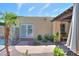 Enclosed backyard featuring a small patio with easy access to the yard and pool at 1131 N Cherry --, Mesa, AZ 85201
