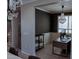 Home office with natural light, built-in shelving, and stylish chandelier at 1183 S Tumbleweed Ln, Chandler, AZ 85286