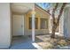 Cozy front porch and desert landscaping offer curb appeal at 1236 S Boulder St # C, Gilbert, AZ 85296
