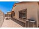 Well maintained backyard with low maintenance landscaping and covered patio at 125 N 22Nd Pl # 128, Mesa, AZ 85213