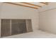 Interior of the shed with drywall and exposed ceiling beams at 1712 N Old Colony --, Mesa, AZ 85201