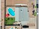 Birds eye view of backyard featuring pool, green lawn, covered patio, and desert landscaping at 2207 W Bentrup St, Chandler, AZ 85224