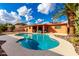 Well-maintained backyard pool with a covered patio, ideal for enjoying sunny days and outdoor gatherings at 2843 E Captain Dreyfus Ave, Phoenix, AZ 85032