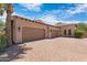 Spacious three-car garage with brick driveway at 4327 E Capricorn Pl, Chandler, AZ 85249