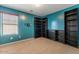 Cozy bedroom with a window and shelving, perfect for a home office at 45131 W Horse Mesa Rd, Maricopa, AZ 85139