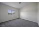 Bright bedroom featuring neutral decor, carpet flooring, and a window view at 53925 W Stallion Rd, Maricopa, AZ 85139