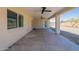 Inviting covered patio with ample space, ideal for outdoor gatherings and relaxation at 6719 S Hardy Dr, Tempe, AZ 85283
