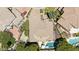Aerial view of the property showcasing the pool, landscaping, and layout at 7032 N 2Nd Ave, Phoenix, AZ 85021