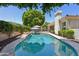 Private pool surrounded by lush greenery, providing a tranquil oasis at 7032 N 2Nd Ave, Phoenix, AZ 85021