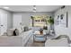 Bright living room featuring neutral-toned furniture, a large window, and modern décor at 1119 W Ellis Dr, Tempe, AZ 85282