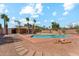 Backyard featuring pool, palm trees and desert landscaping at 1238 E Cambridge Ave, Phoenix, AZ 85006