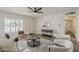 Bright living room with shuttered windows and modern decor at 1616 E Pecan Rd, Phoenix, AZ 85040