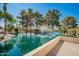 Scenic pond with a fountain, surrounded by trees and greenery at 1751 W Mulberry Dr, Chandler, AZ 85286