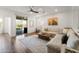 Cozy living room with tile floors, neutral-colored sofa, and sliding door to patio at 1812 E Parkside E Ln, Phoenix, AZ 85024
