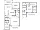Detailed floor plan showcasing the layout of this new home with a spacious living area and bedrooms at 2309 S 125Th Dr, Avondale, AZ 85323