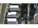 Aerial view showcases backyard, landscaping, and proximity to streets, offering a comprehensive look at the property at 3404 E Lavey Ln, Phoenix, AZ 85032