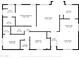 Detailed floor plan illustrating the layout of the home, including bedrooms, bathrooms, and living spaces at 3608 W Fairview Ln, Chandler, AZ 85226