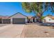 Charming single-story home featuring a well-manicured lawn, desert landscaping, and a two-car garage at 3608 W Fairview Ln, Chandler, AZ 85226
