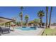 Outdoor pool featuring palm trees, cabana, and a modern design with lounge chairs at 6302 E Turquoise Ave, Paradise Valley, AZ 85253