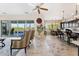 Spacious living area seamlessly connecting to the kitchen and offering outdoor views at 7511 S Parkcrest St, Gilbert, AZ 85298