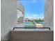 View of nearby tennis courts from the balcony of this fantastic home at 7710 E Gainey Ranch Rd # 206, Scottsdale, AZ 85258