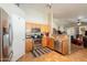 View of the modern kitchen featuring stainless steel appliances and lots of natural light at 823 N 81St St, Mesa, AZ 85207