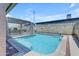 Sparkling pool with entry steps and a fenced surround, providing a refreshing escape in a private backyard setting at 12029 N 44Th Dr, Glendale, AZ 85304