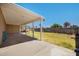 Expansive backyard with a covered patio and potential for landscaping at 1407 W Chilton St, Chandler, AZ 85224