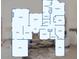 Detailed floor plan showcasing the layout of this home's kitchen, living room, bedrooms, and garages at 16238 N 58Th St, Scottsdale, AZ 85254