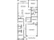 Layout showing an open floor plan with a spacious living room, kitchen, bedrooms, and bathrooms at 2317 S 125Th Dr, Avondale, AZ 85323