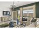 Comfortable living room with stylish decor, large windows, and a glass coffee table at 2317 S 125Th Dr, Avondale, AZ 85323