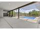Indoor pool with attached patio at 38709 N 16Th Pl, Phoenix, AZ 85086