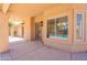 Covered patio overlooking a pool and desert landscaping at 4037 E Milton Dr, Cave Creek, AZ 85331
