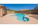 Beautiful pool with jacuzzi and a covered patio for relaxing at 4037 E Milton Dr, Cave Creek, AZ 85331