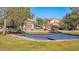 Outdoor community basketball court on a sunny day with nearby houses and green landscaping at 4093 E Westchester Dr, Chandler, AZ 85249