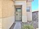 Charming front door with decorative accents and desert landscaping at 44583 W Sandstone Dr, Maricopa, AZ 85139