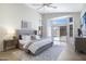 Inviting bedroom with large windows overlooking the pool at 10214 E Moonshadow Way, Gold Canyon, AZ 85118