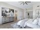 Spacious bedroom boasts high ceilings and elegant decor at 10214 E Moonshadow Way, Gold Canyon, AZ 85118