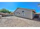 This backyard offers plenty of space and beautiful architecture for new home owners at 11224 W Puget Ave, Peoria, AZ 85345